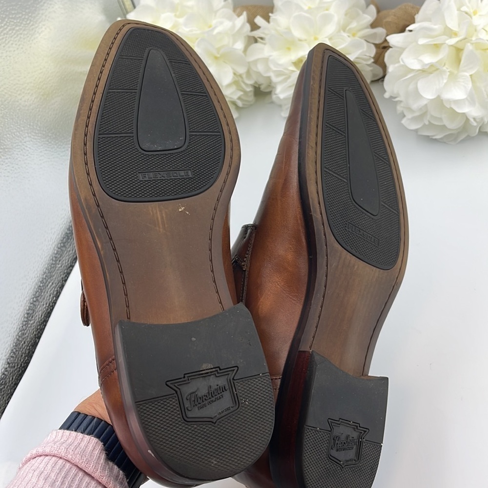Florsheim Sorrento Monk Strap Slip-On brown Men’s shoe size 10M - Picture 7 of 9
